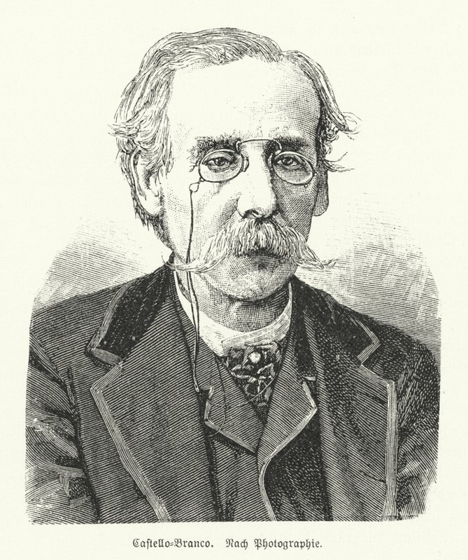 Camilo Castelo Branco , portugisisk romanforfatter og dramatiker (litho) av German School