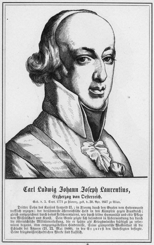 Carl Ludwig Johann Joseph Laurentius, erkehertug av Østerrike (gravering) av German School