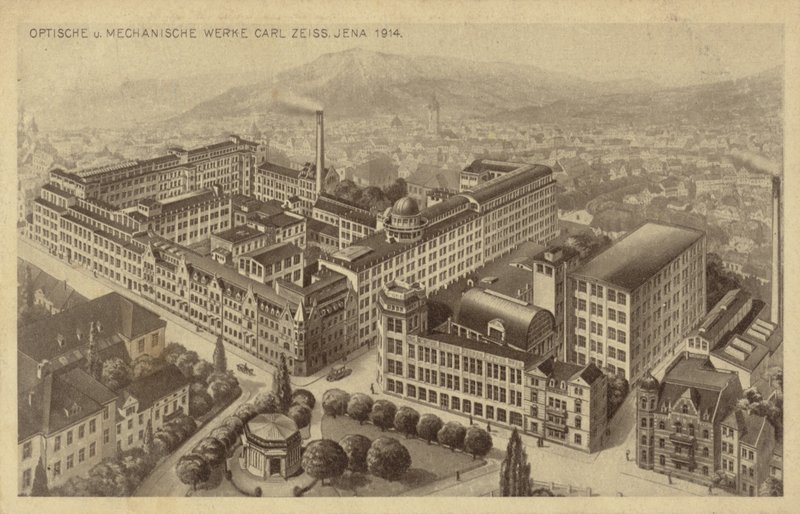 Carl Zeiss-fabrikken, Jena, Tyskland av German School