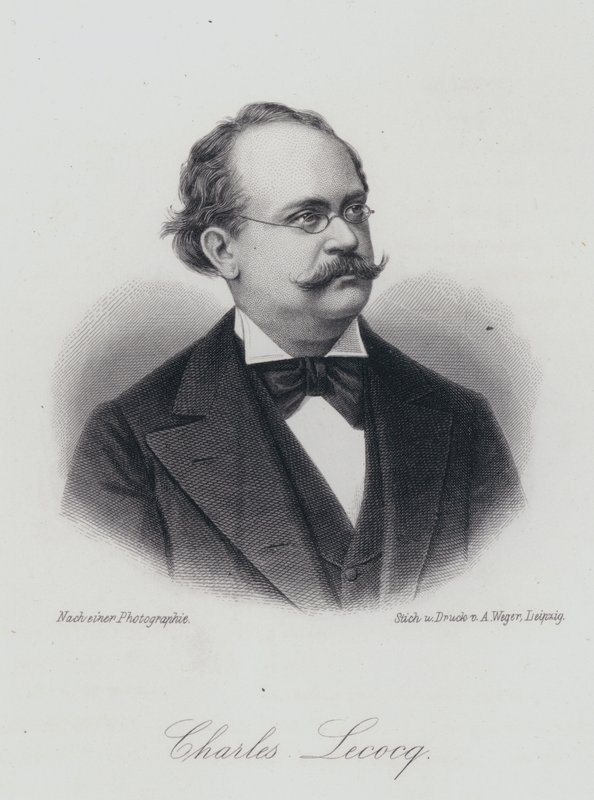 Charles Lecocq , fransk komponist (gravering) av German School