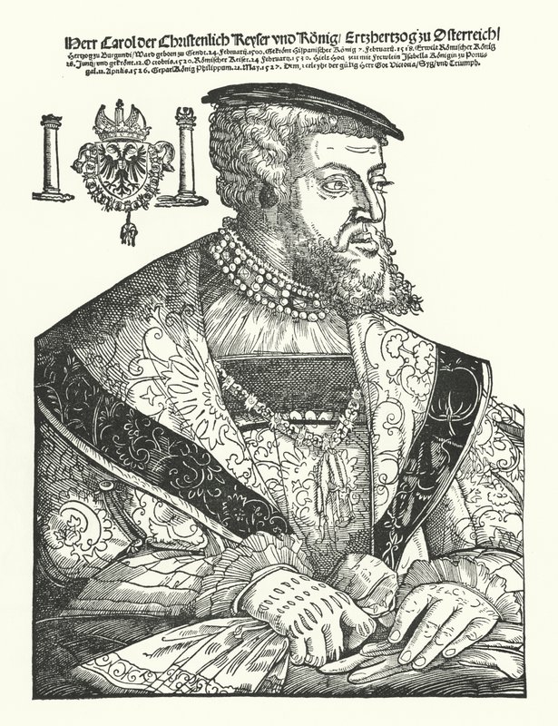 Charles V, den hellige romerske keiseren av German School