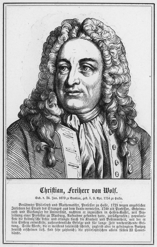 Christian, Freiherr von Wolf (gravering) av German School