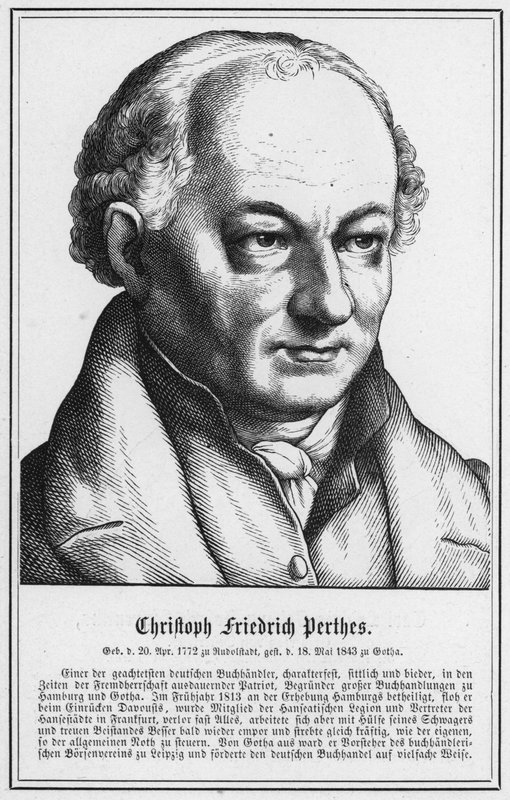 Christoph Friedrich Perthes (gravering) av German School