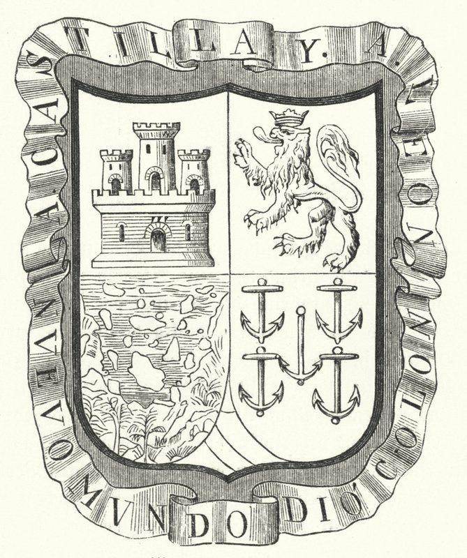 Våpenskjold til Christopher Columbus (gravering) av German School