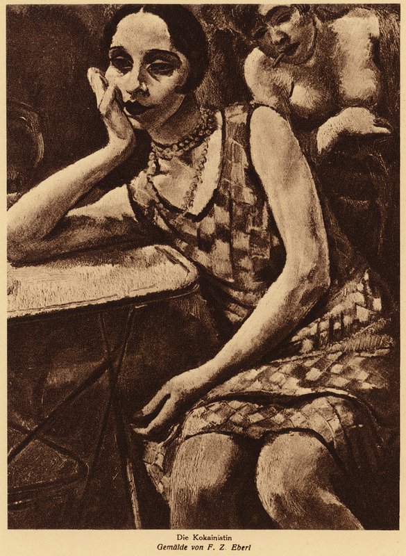 Kokainavhengig (litho) av German School