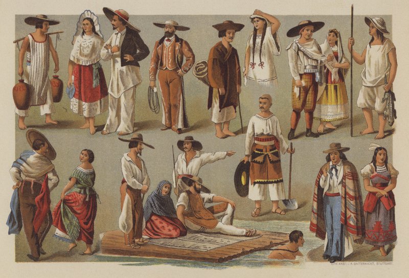 Kostymer i Mexico av German School