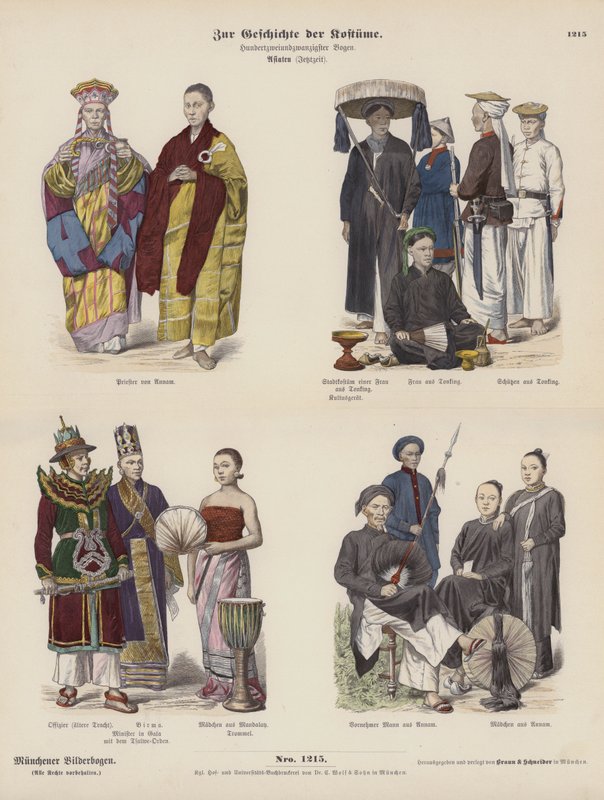 Kostymer i Asia av German School