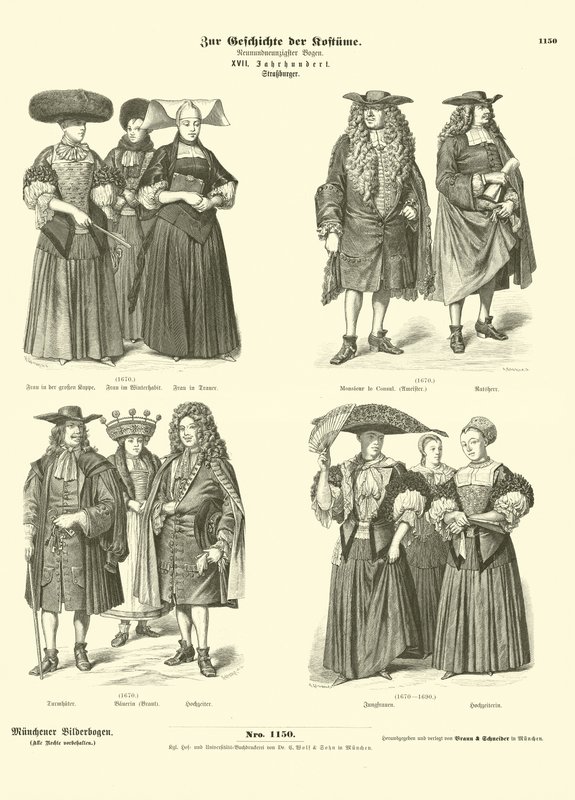 Kostymer fra Strasbourg, 1600-tallet av German School