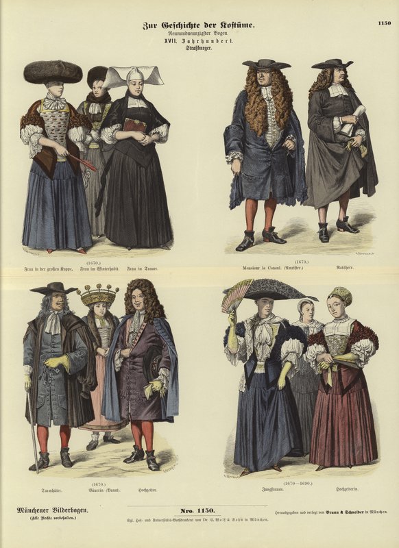 Kostymer fra Strasbourg, 1600-tallet av German School