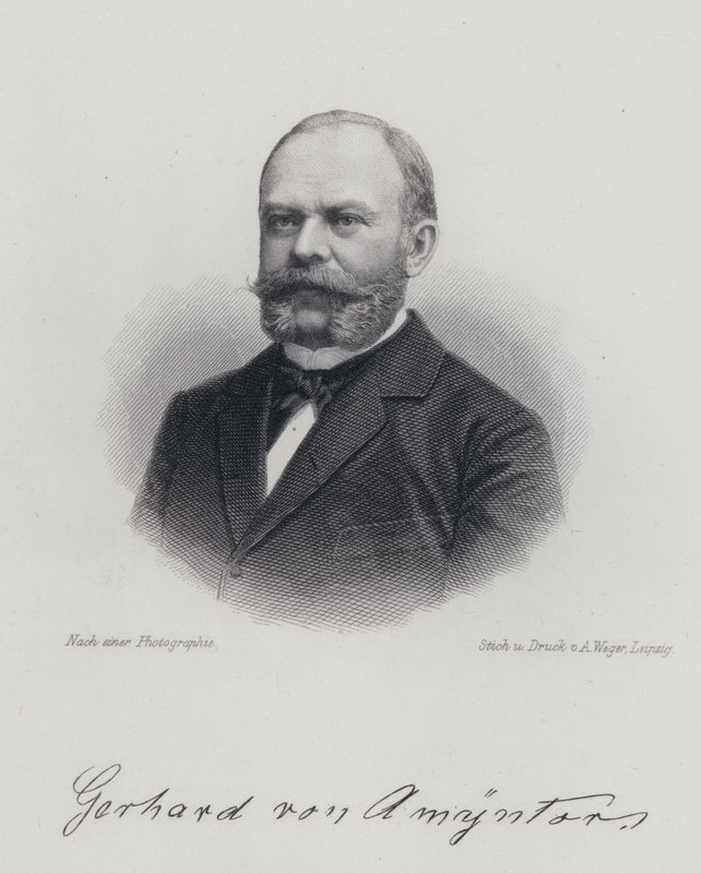 Dagobert von Gerhardt , tysk soldat, poet og romanforfatter (gravering) av German School