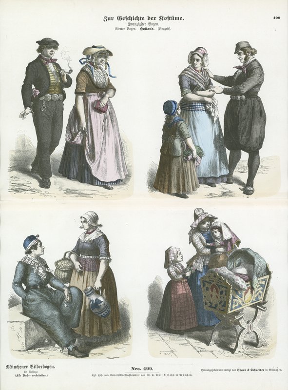 Hollandske kostymer, 1800-tallet av German School