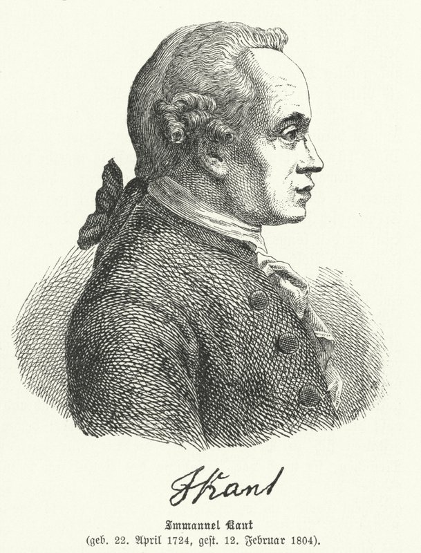 Emmanuel Kant , tysk filosof av German School