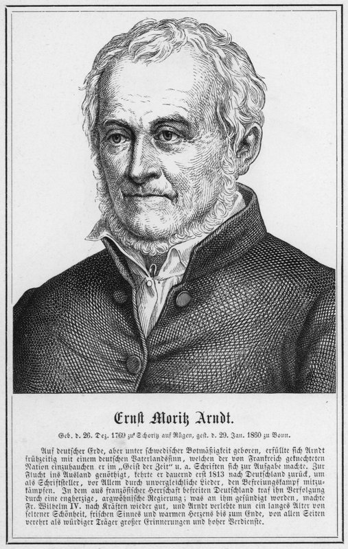 Ernst Morik Arndt (gravering) av German School