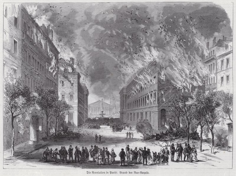 Branner i Rue Royale, Paris kommune av German School
