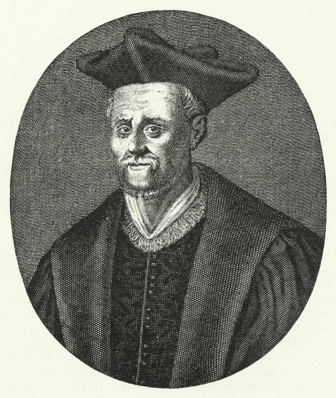 Francois Rabelais , fransk forfatter (gravering) av German School