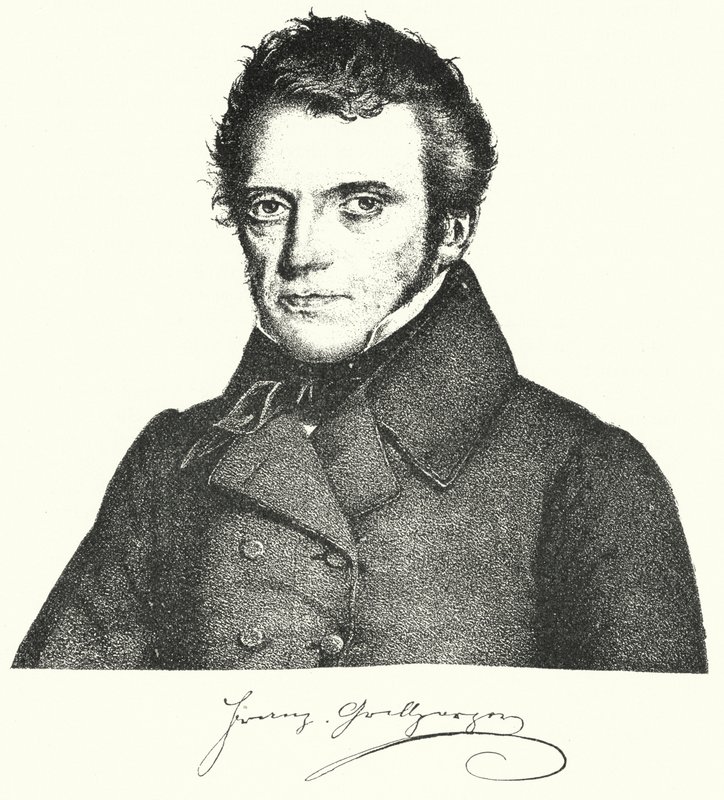 Franz Grillparzer , østerriksk dramatiker og poet (gravering) av German School