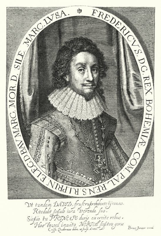 Frederick I, konge av Böhmen, vinterkongen (gravering) av German School