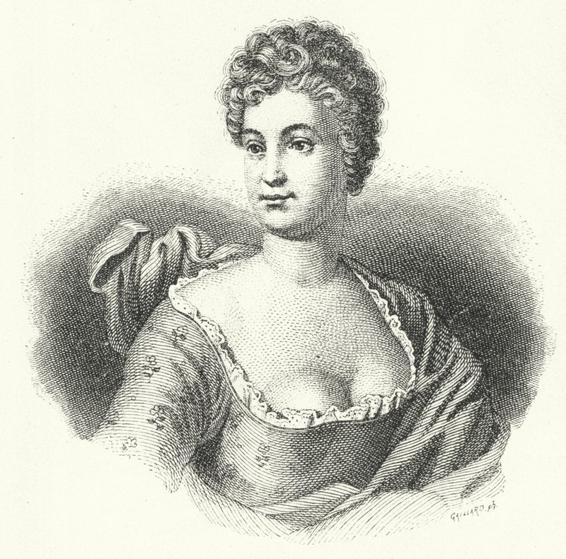 Friederike Caroline Neuber , tysk skuespiller og teatersjef (gravering) av German School