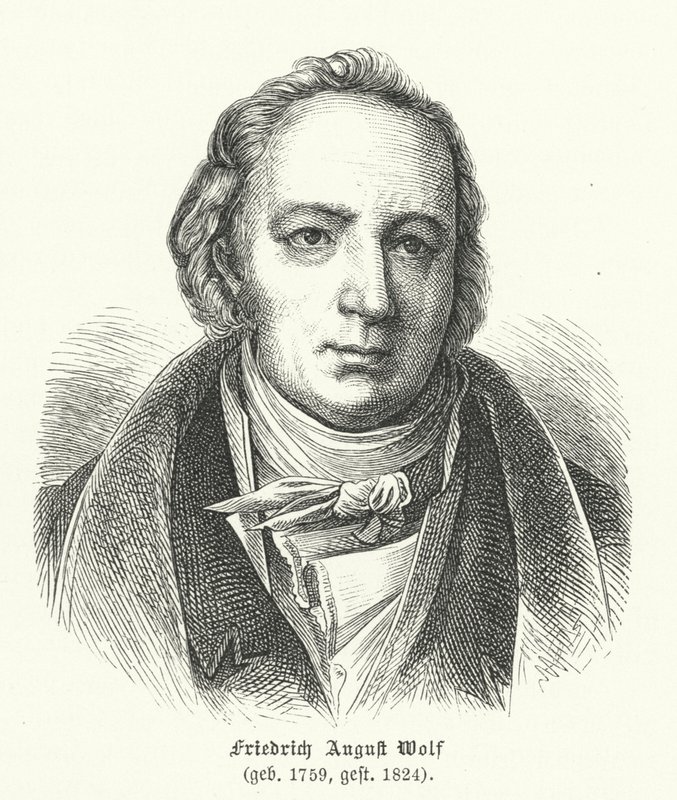 Friedrich August Wolf , tysk klassisist og filolog av German School