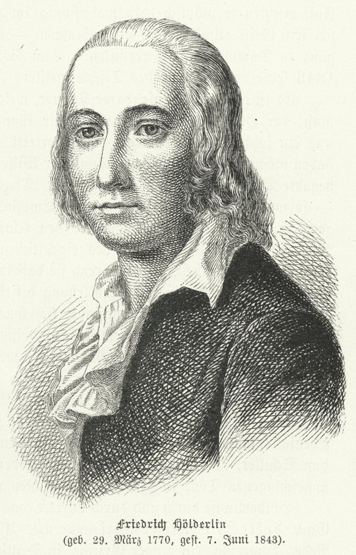 Friedrich Hoelderlin, German poet and philosopher  av German School