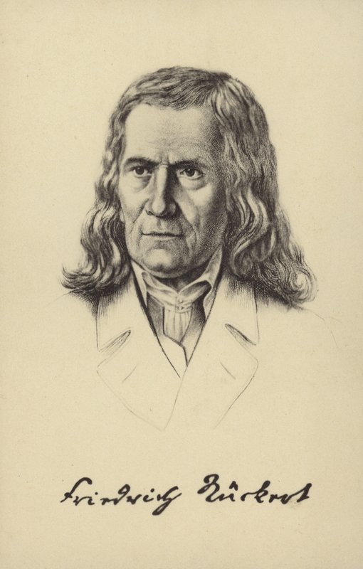 Friedrich Rueckert (1788–1866), tysk poet, oversetter og professor i orientalske språk (lito) av German School