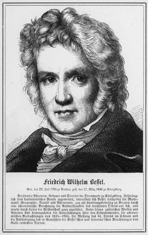 Friedrich Wilhelm Bessel (gravering) av German School