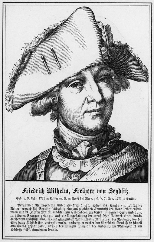 Friedrich Wilhelm, Freiherr von Sendlik (gravering) av German School