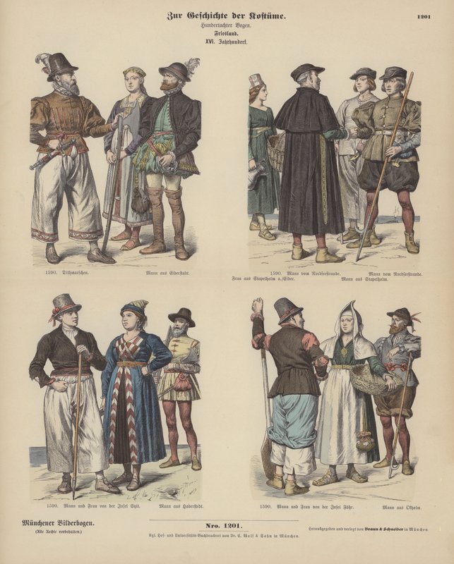 Frisiske kostymer av German School
