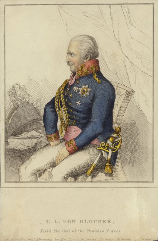 G L von Blucher, feltmarskalk for de prøyssiske styrkene (1742–1819) av German School