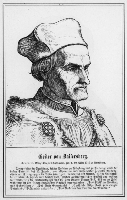 Horner fra Kaisersberg (gravering) av German School