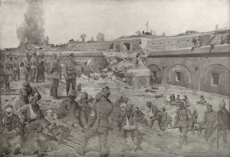 General feltmarskalk von Mackensen besøker Augen Fort of Przemysl av German School