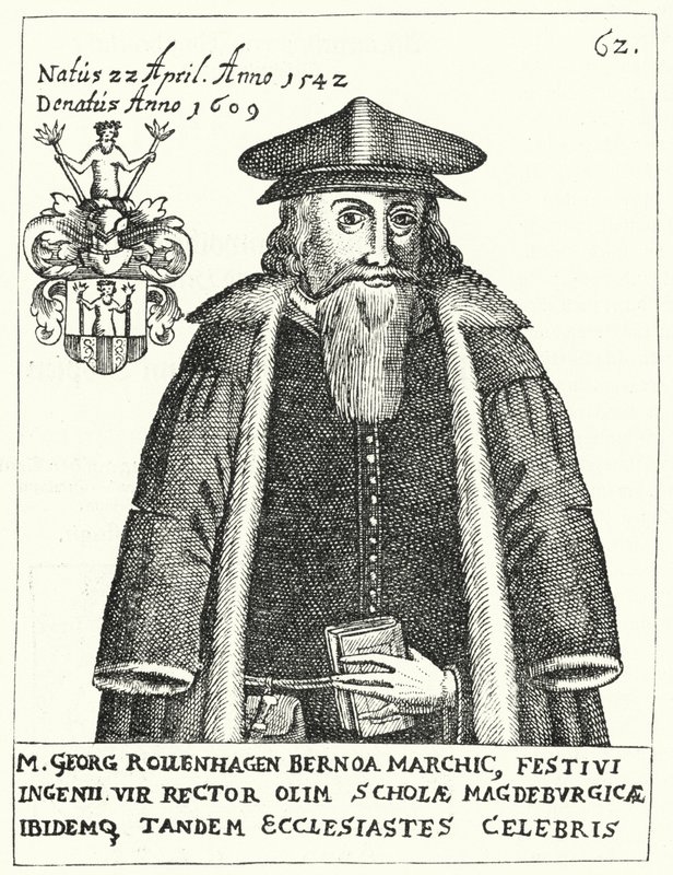 Georg Rollenhagen , tysk dramatiker (gravering) av German School