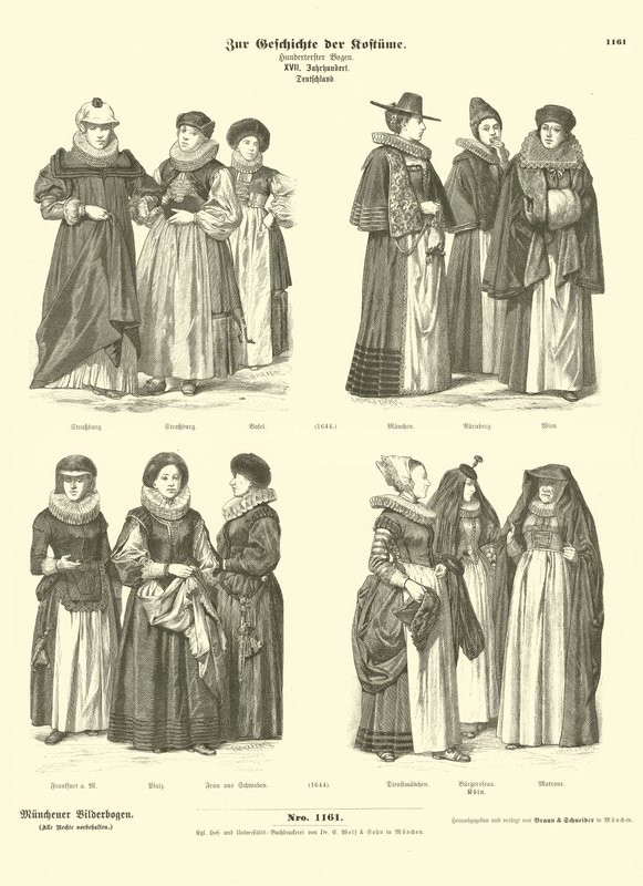 Tyske kostymer, 1600-tallet av German School