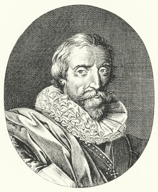 Giambattista Marino , italiensk poet (gravering) av German School