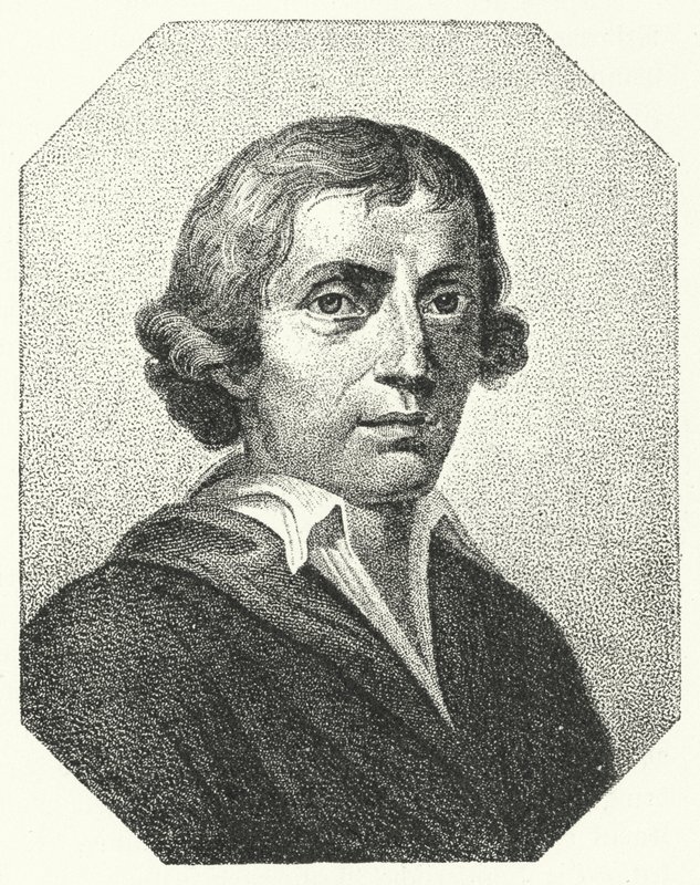 Giuseppe Parini , italiensk satiriker og poet (gravering) av German School