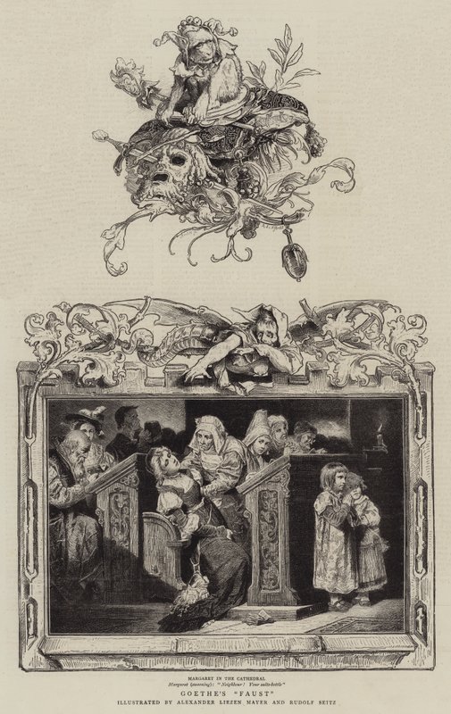 Goethes "Faust" (gravering) av German School