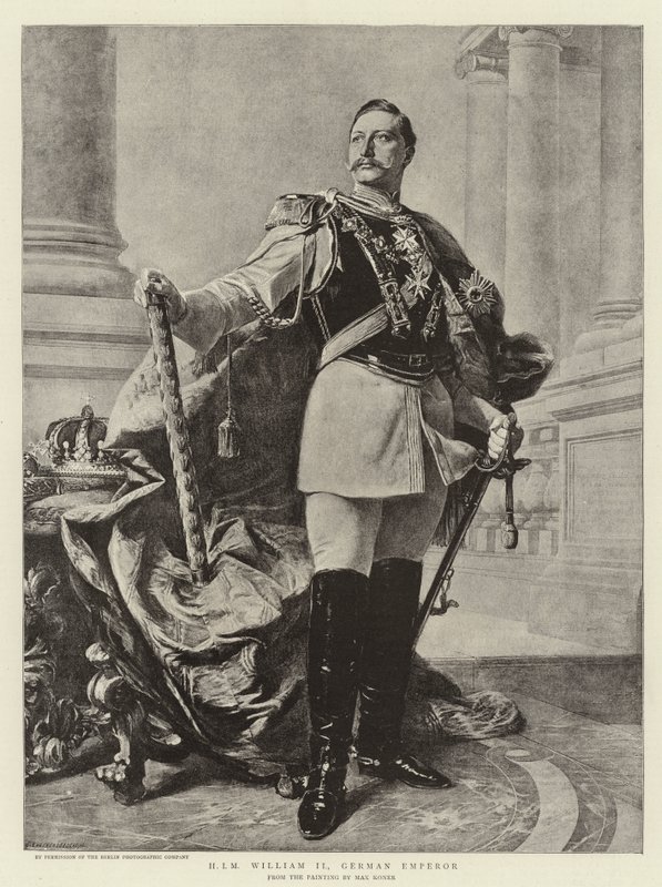 H I M William II, tysk keiser av German School