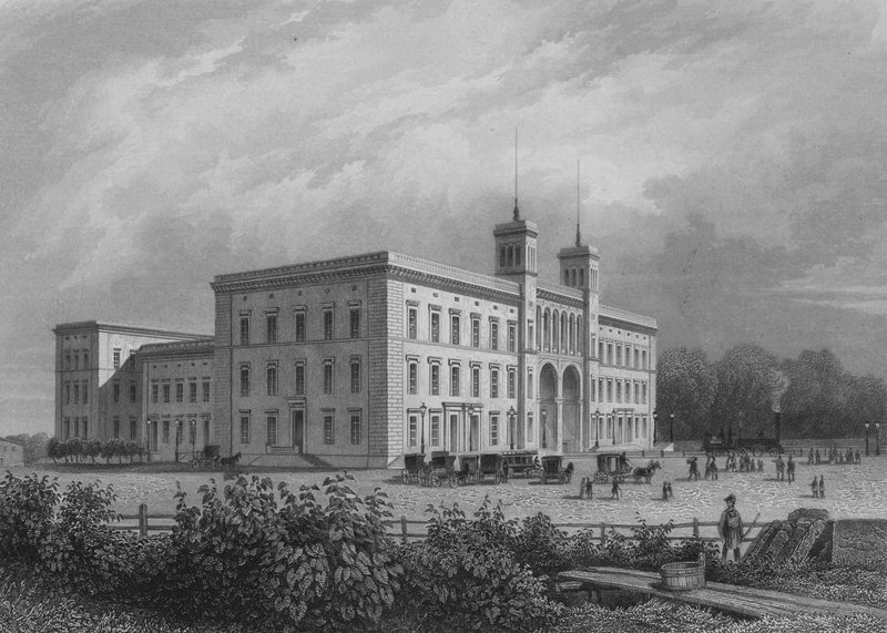 Hamburg stasjon, Berlin (stålgravering) av German School