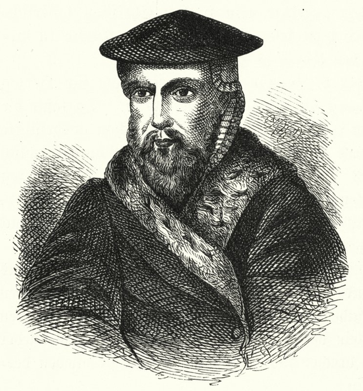 Hans Tausen , dansk luthersk teolog fra reformasjonen (gravering) av German School