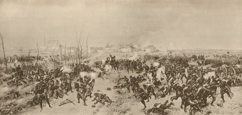 Hanseatiske tropper ved Loigny, fransk-prøyssisk krig, desember 1870 av German School