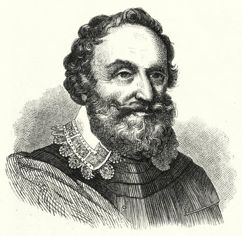 Heinrich Matthias, greve av Thurn, bohemsk militærsjef for trettiårskrigen (gravering) av German School