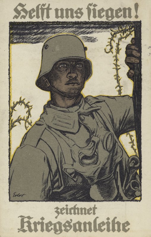Hjelp oss til seier! Tegn på krigsobligasjoner (farge litho) av German School