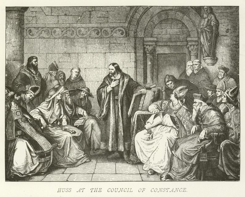 Huss ved Constance of Constance av German School