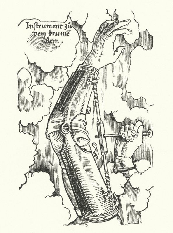 Instrument for behandling av en såret arm (gravering) av German School