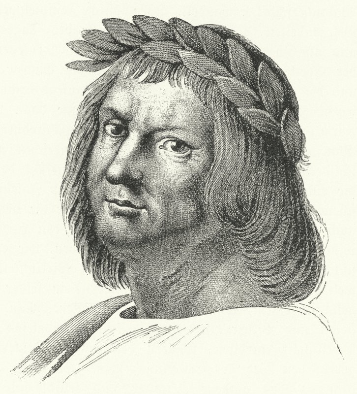 Jacopo Sannazaro , italiensk poet (gravering) av German School