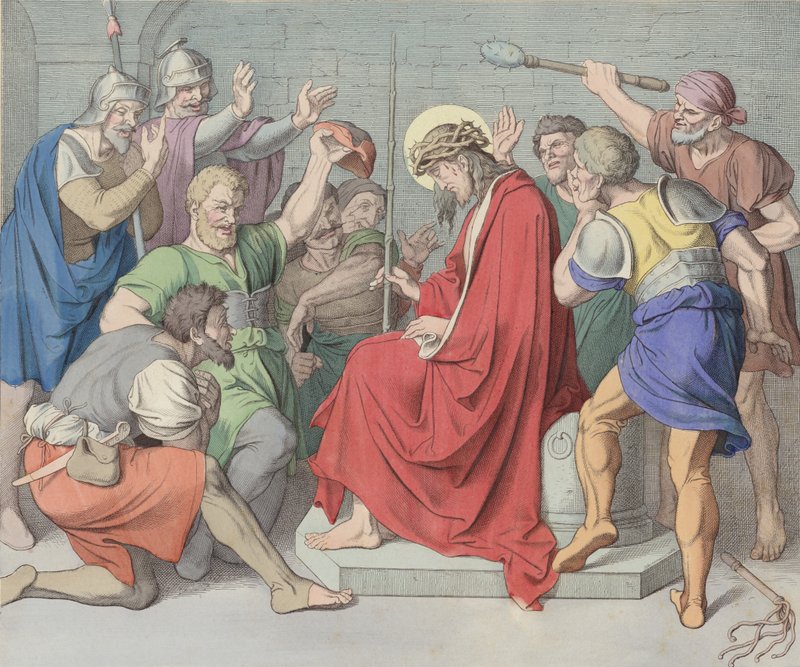 Jesus er kronet med torner av German School