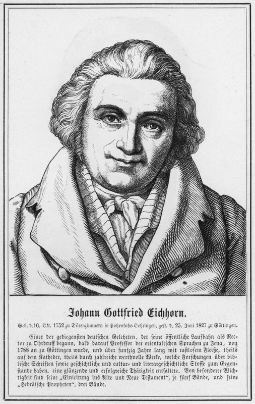 Johann Gottfried Eichhorn (gravering) av German School