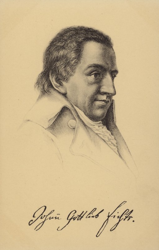 Johann Gottlieb Fichte (1762–1814), tysk filosof og forfatter (litografi) av German School