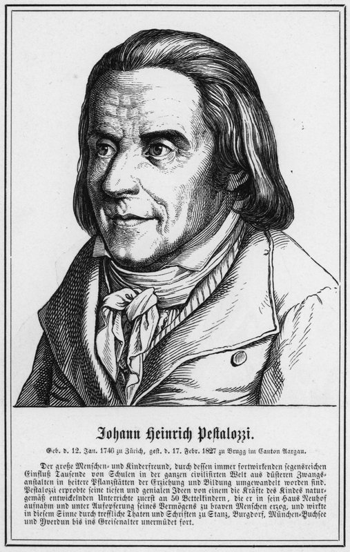 Johann Heinrich Pestalozzi (gravering) av German School