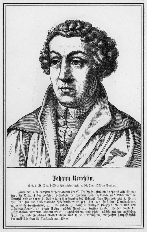 Johann Reuchlin (gravering) av German School